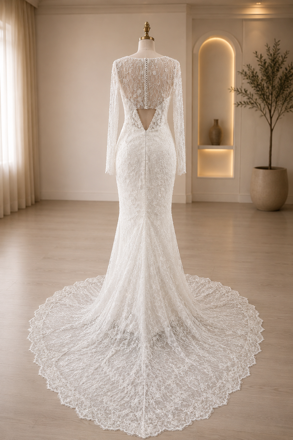 Valentina | Off -Shoulder Mermaid Wedding Dress