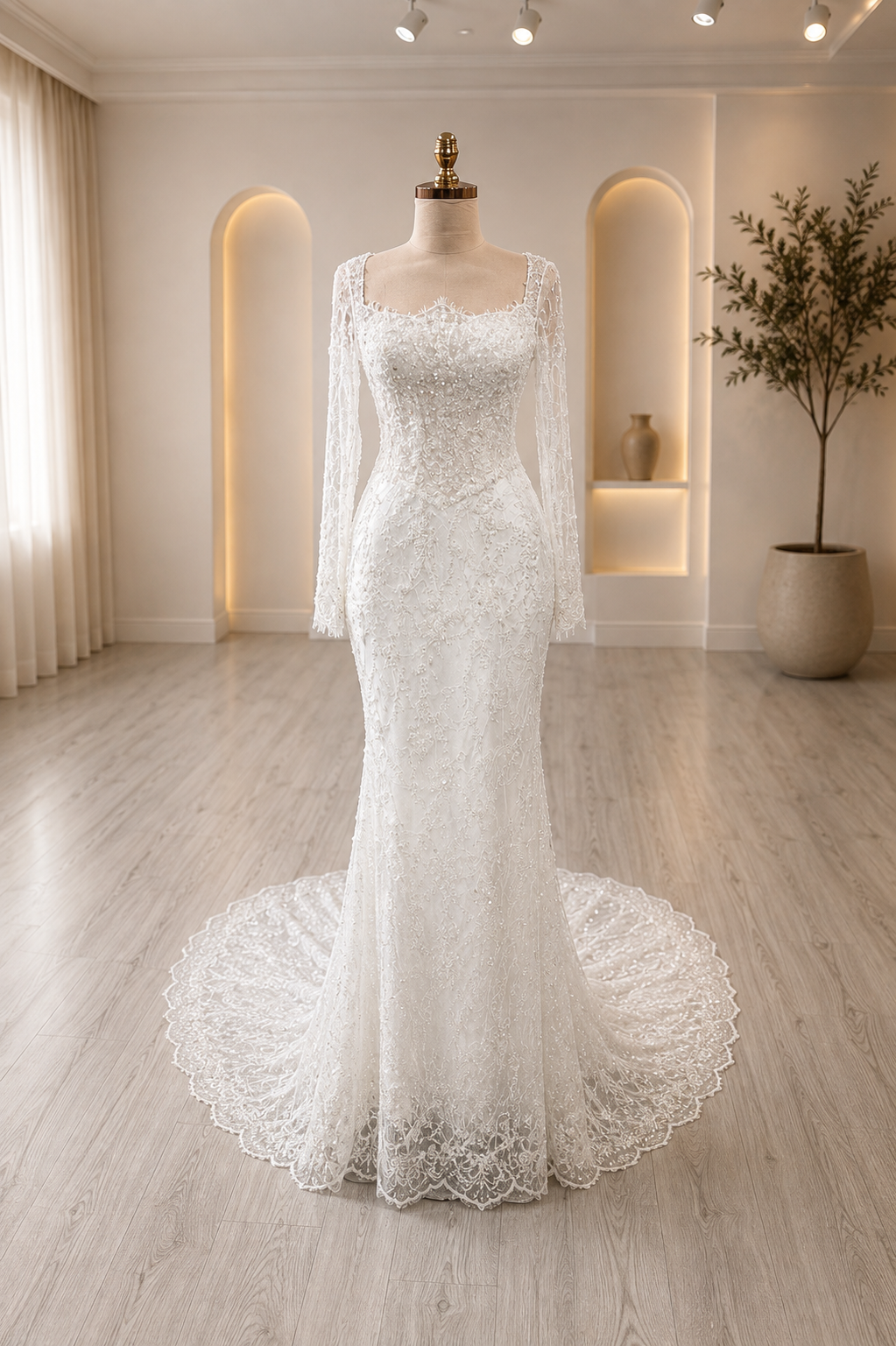 Valentina | Off -Shoulder Mermaid Wedding Dress