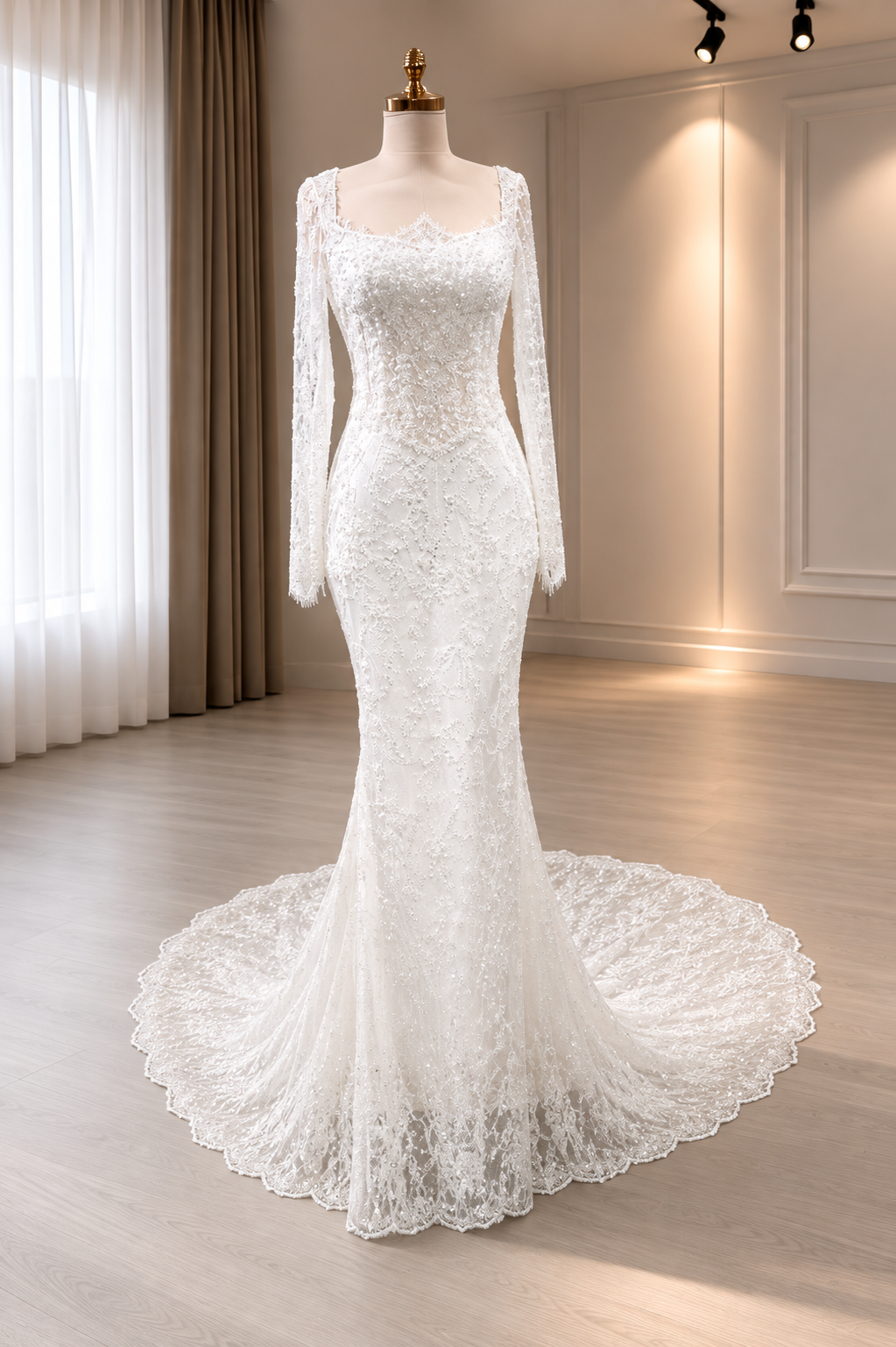 Valentina | Off -Shoulder Mermaid Wedding Dress