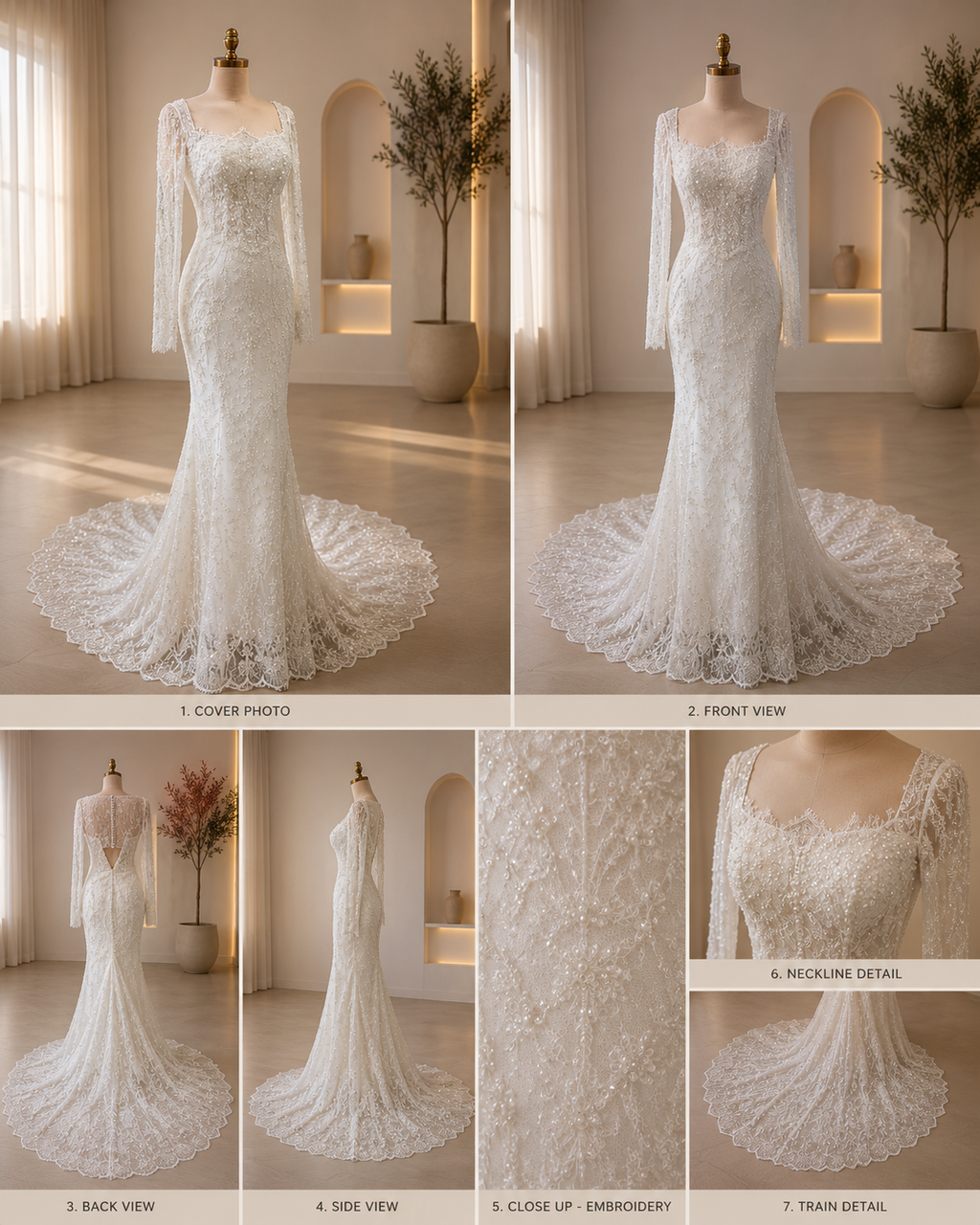 Valentina | Off -Shoulder Mermaid Wedding Dress
